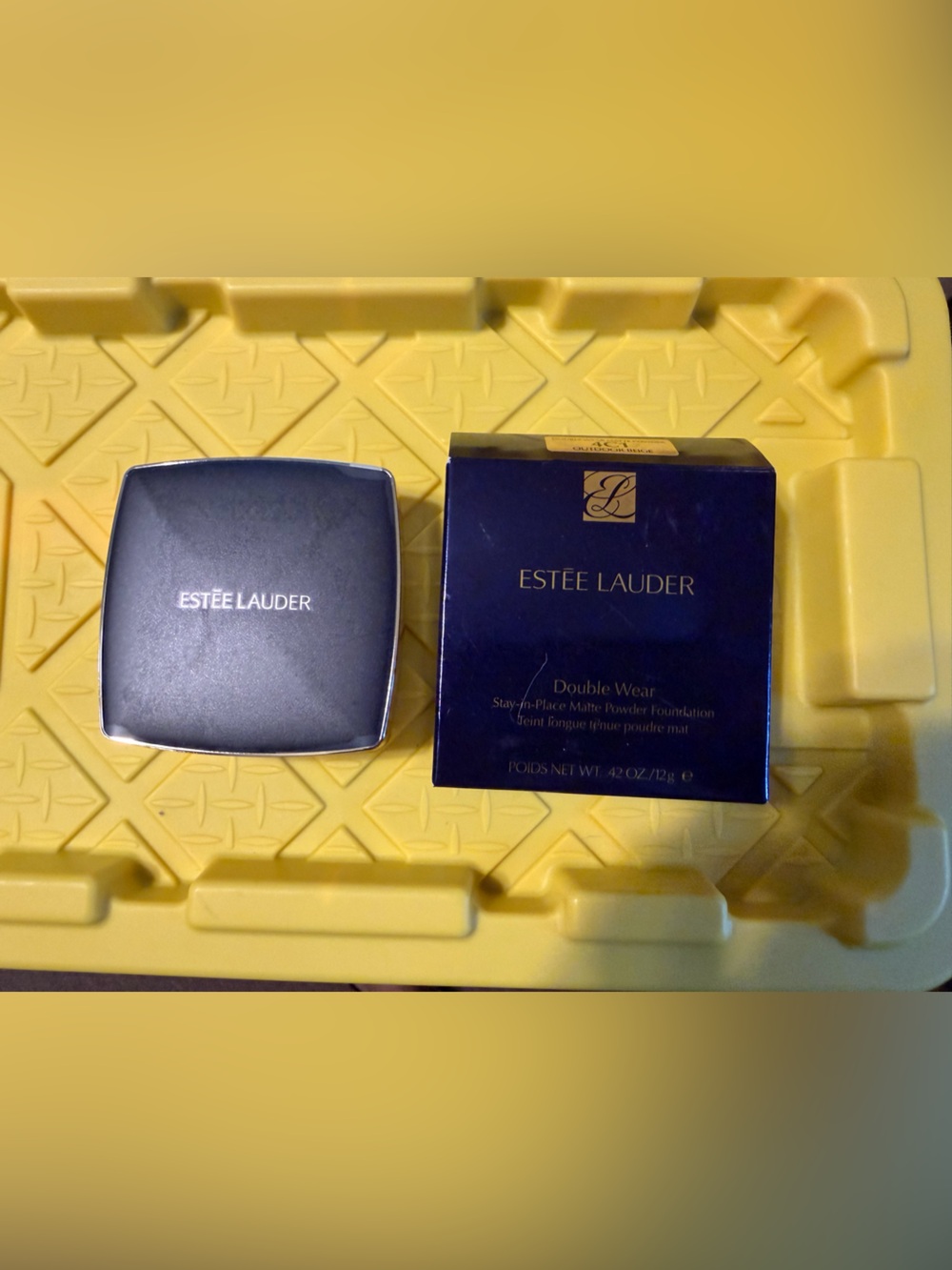 Estée Lauder Navy and Gold Compact Powder Set 4C1 Outdoor Beige
